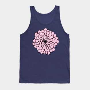 Large Pink Flower Tank Top